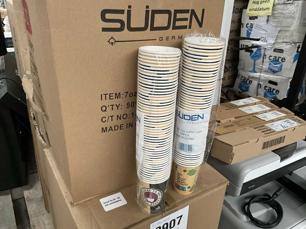 Plm. 10000 koffie cups SUDEN