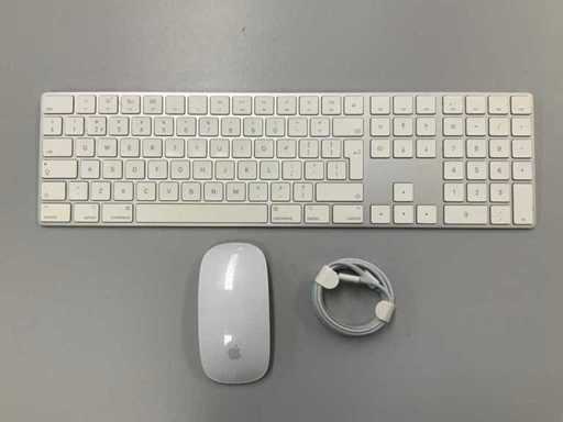 Apple - Magiczna klawiatura QWERTY z klawiaturą numeryczną i Magic Mouse