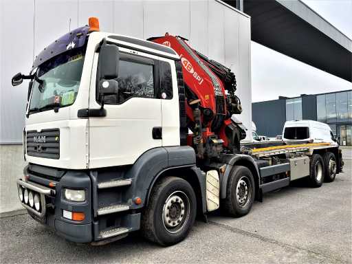 MAN - TG35.360 - Camion avec bras de grue