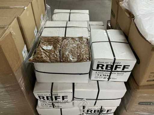 Lotti RBFF elastici per il cibo Ø80x10mm 24/10 naturali 1kg (250x)