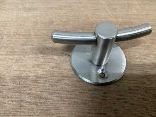 Siro coat hook stainless steel, 2 angles (15x)