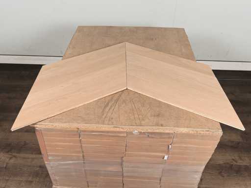 92 m2 Parquet oak hungarian point multi-plank - 660 x 125 x 14 mm