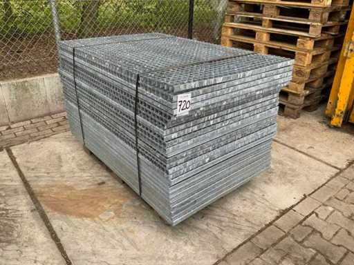 Steel slatted floor 1400x880mm (26x)