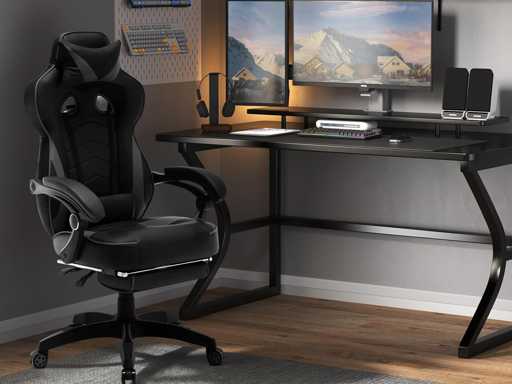  Gamingstoel, ergonomische PU leren bureaustoel