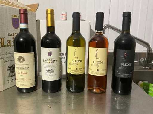 Contenu résiduel (boissons, vaisselle et divers)