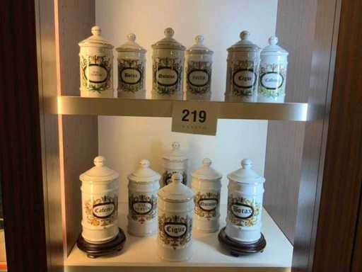 Antique Apothecary Jars (12x)