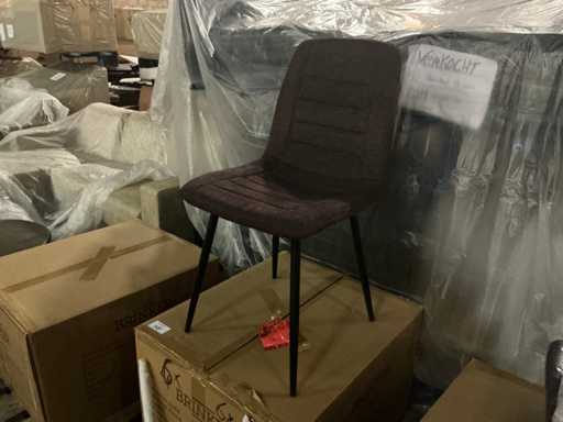 Brinker DC-2155 Winered Eetkamerstoel (6x)