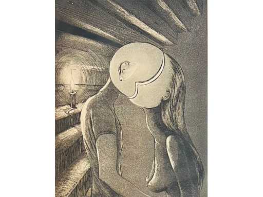 Roger Van Akelijen - etching