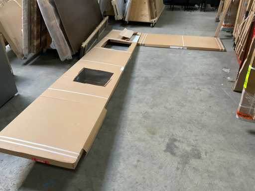 Keuken werkblad met rvs spoelbak voor hoekopstelling