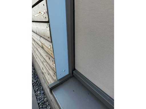 Persiane a schermo Roma Zip-Screen, larghe 1230 mm // 2365mm di altezza incluso motore - vedi le foto per i dettagli