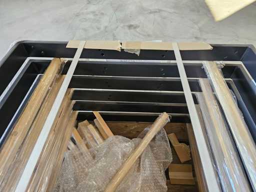   Metal Base Black, 710mm High, 780mm Wide and 60mm Thick 