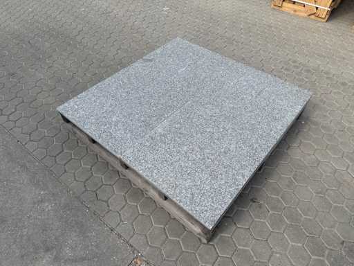 Natuursteen tuintegels (ca. 50,4m2)