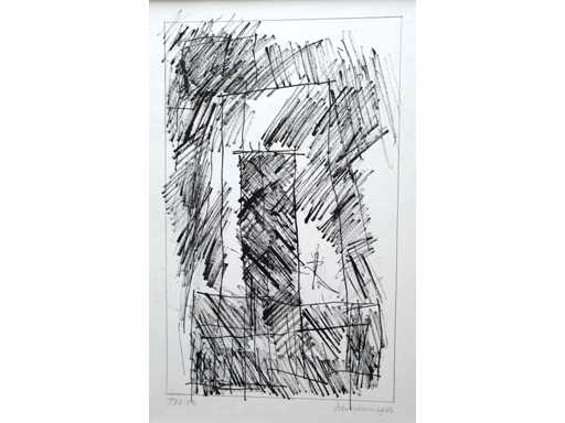 Jan Schoonhoven - T87-32 - Encre indienne sur papier