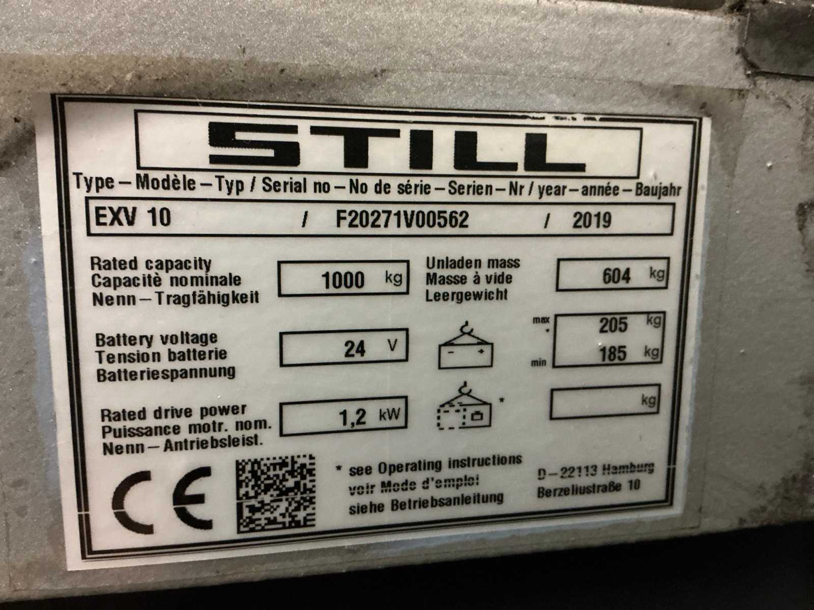 2019 STILL F20271V00562 Stapelaar