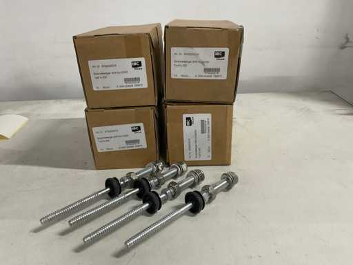 RVS stokschroef 160xM10 voor montage zonnepaneel (40x)