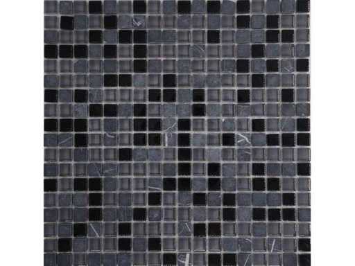 V_Glass Mosaïque de Marrakech en cristal 1,5x1,5 cm - Mosaïque de la Gall 11 m²