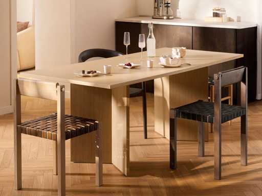 Table en bois Toni 200x90 cm  - Westwing Collection