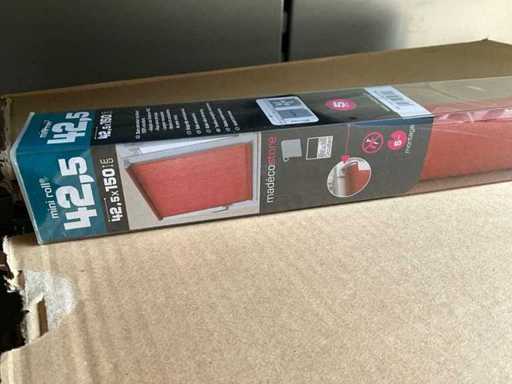 Rideau roulant Madeco Mini Roll Store, blackout 42,5 x 150 cm de haut orange (16x)