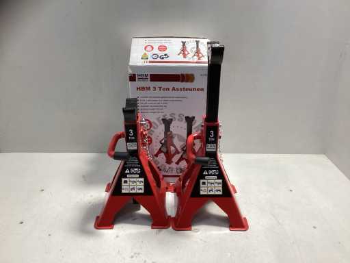 HBM - 3 tonnellate - cavalletti per assi (2x)