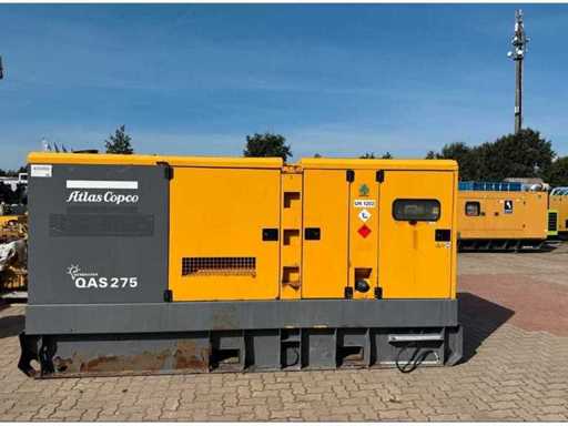 Atlas Copco 275 KVA Emergency Power Generator Set - QAS 275 - Power Generator Set 