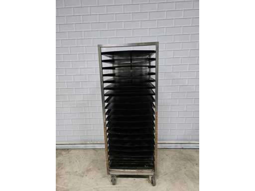 20-piece stainless steel cooling trolley