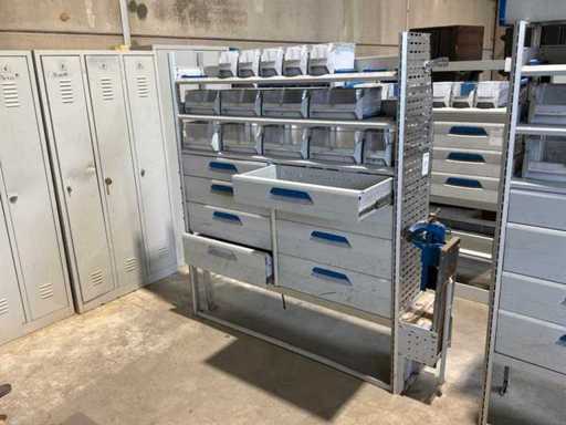 Sistema di racking Sortimo Van a 3 pezzi
