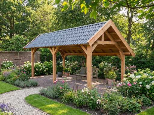 Fienile Douglas con piastra di tegole 669x360x325 cm