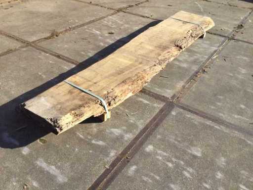 Boomstam Tafelblad eiken 3160x500x100mm