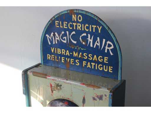 vintage penny arcade massagestoel