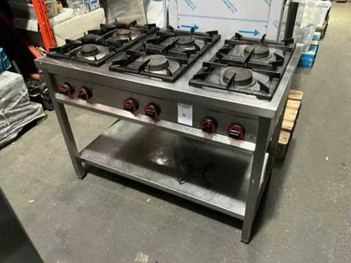 RM Gastro SPB 70/120 cu 6 arzători Aragaz pe gaz