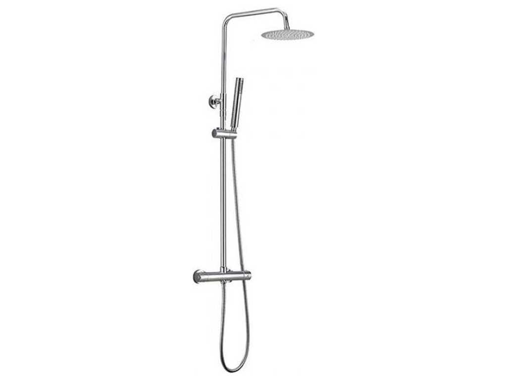 WB Caral - Eco Twenty - Shower set with thermostatic tap, rain shower and hand shower.
