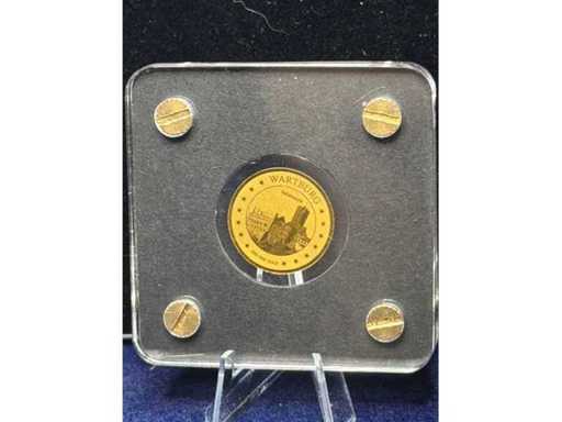 3000 franchi République du tchad | Monumenti tedeschi | Wartburg, Turingia | 1/500 oz 999 oro fine