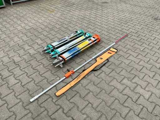 3x Tripod + 1x Sliding beam