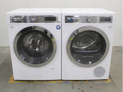 Machine à laver WiFi Bosch HomeProfessional & Sèche-linge à condensateur autonettoyant Bosch HomeProfessional