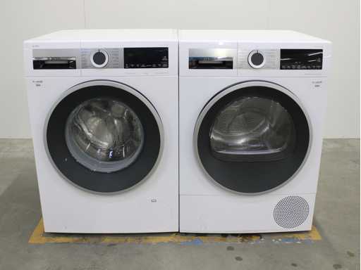 Bosch Serie|6 i-Dos Iron Assist Eco Silence Drive Wasmachine & Bosch Serie|6 SelfCleaning Condenser Wasdroger