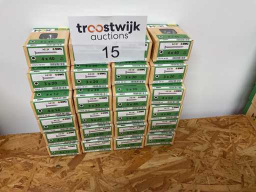 24 dozen spaanplaatschroeven