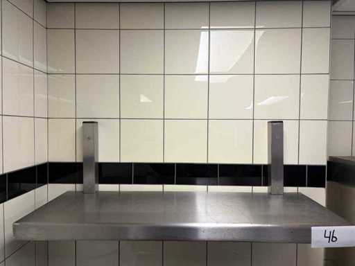 Étagère murale en acier inoxydable (2x)