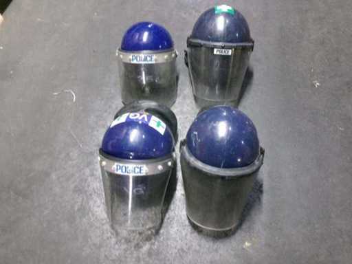 Casque de police mixte, bleu, défectueux (G3) (25x)