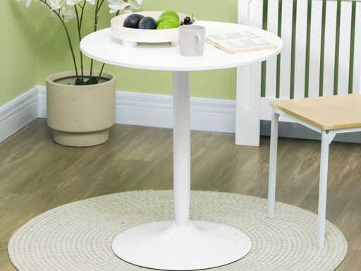 Eettafel voor 2 personen, rond blad