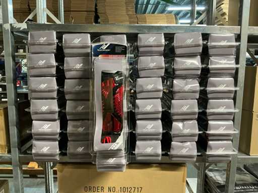 Partij Rucanor scheenbeschermers black/red (37x)