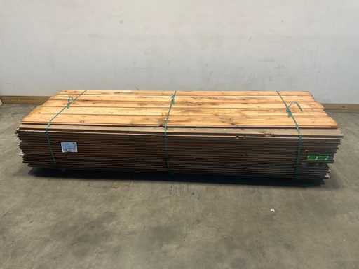 Douglas log cabin profile planed 300x19.5x2.8 cm (50x)