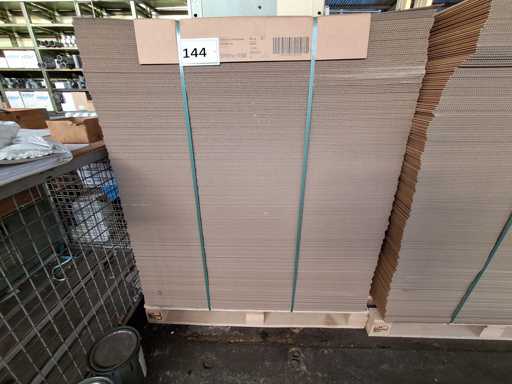   Pallet with cardboard boxes