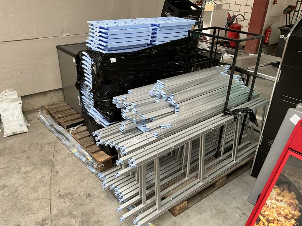 Batch of cold store racks