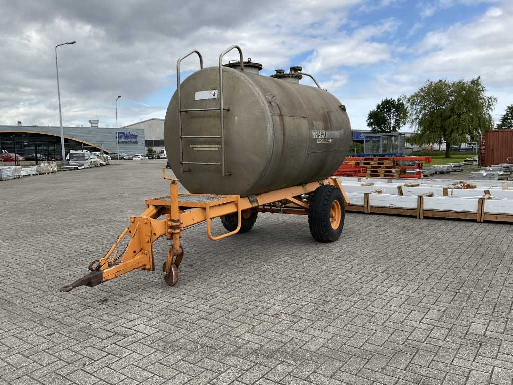Trapo water tank on trailer 5000 liters