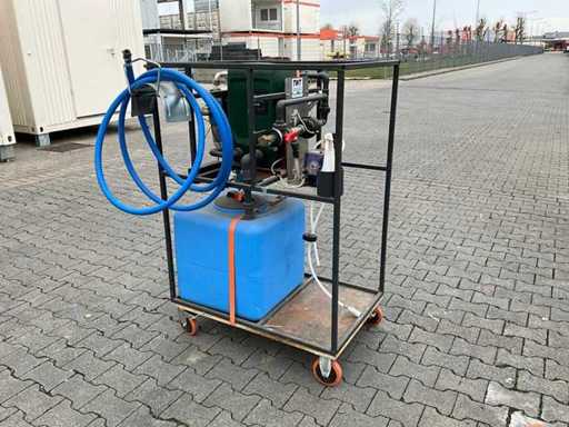 Mobiele sanitair leiding reinigingsunit