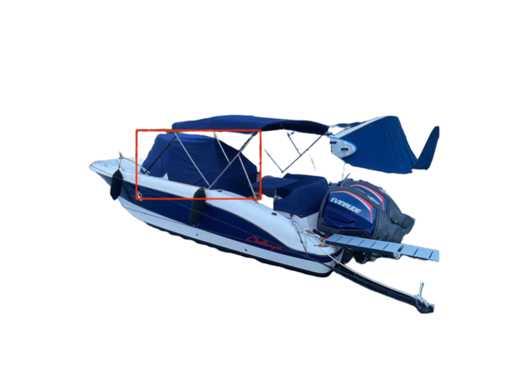 Sessa Marine Key Largo 30 Lenkkonsolenabdeckung Blau – 048036p3