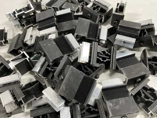 Van der Valk - eindklem aluminium 28-50 zwart (100x)