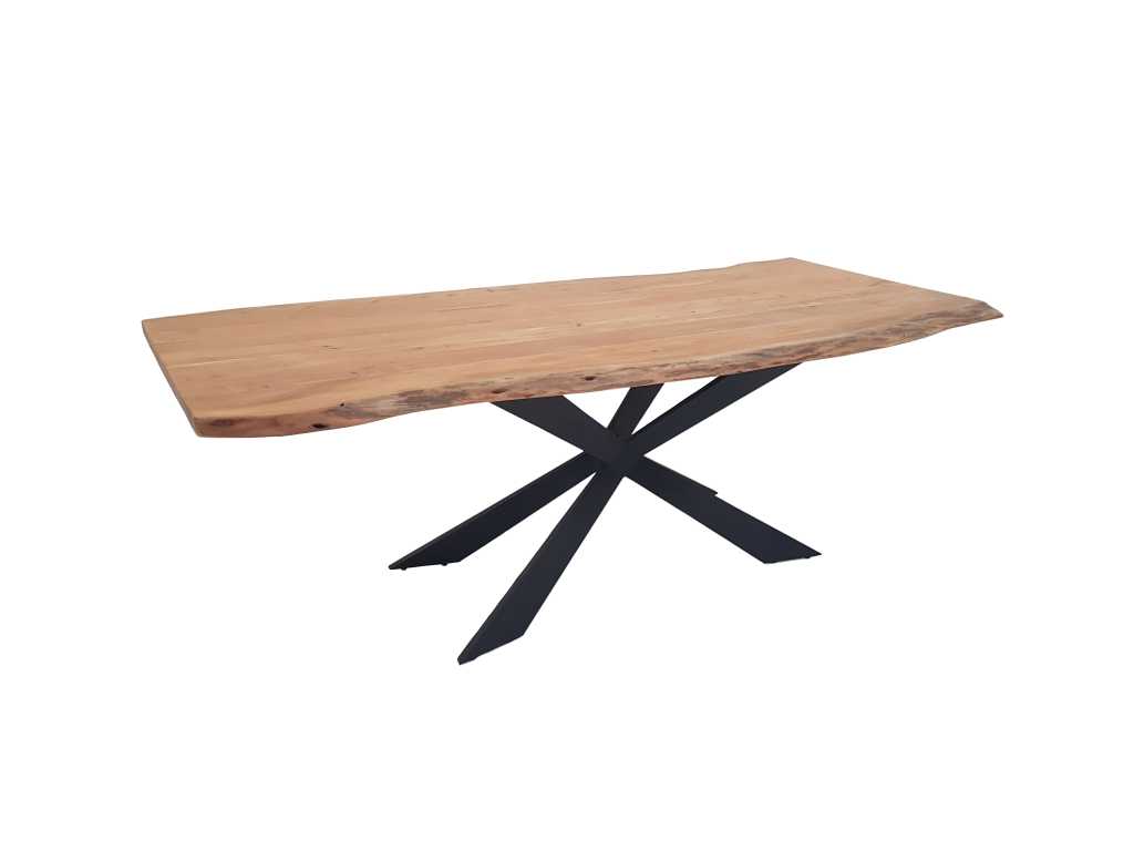 DELFIN 220 table in solid wood