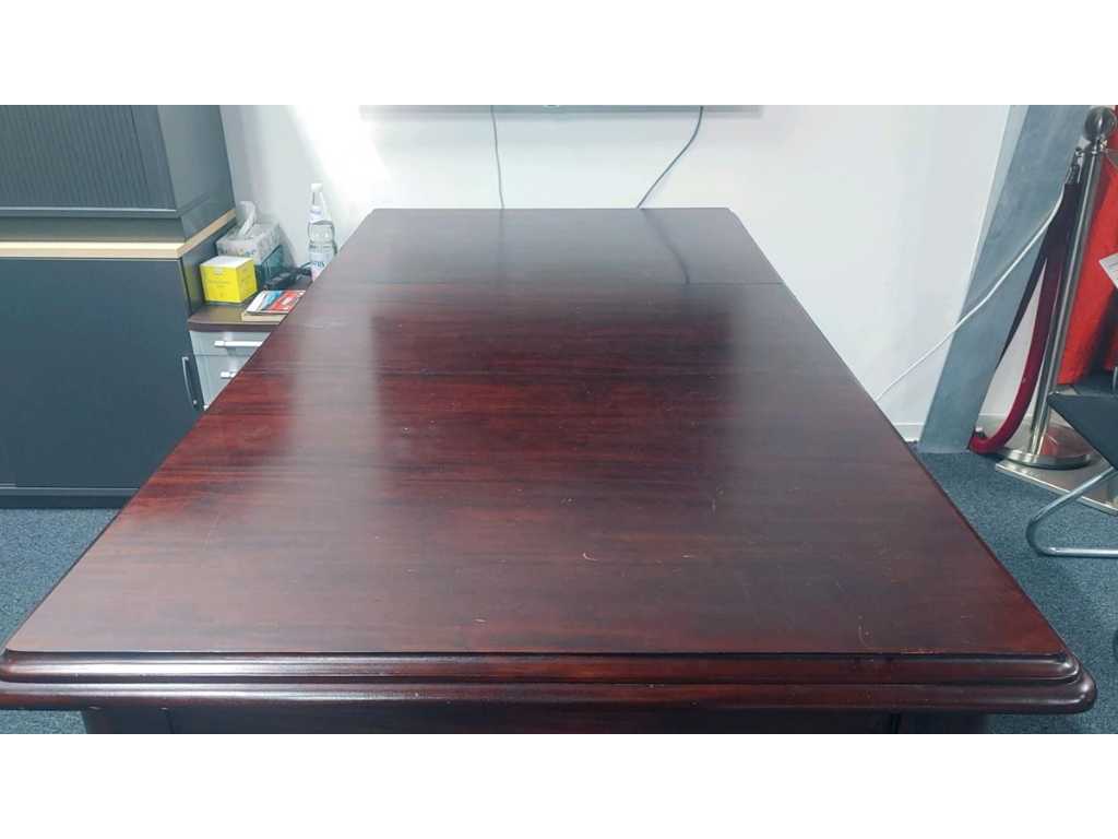 Solidne rozkładane mahoniowe biurko