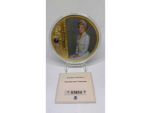 Medaglia placcata in oro "Patris Filii Spiritus Sancti" (Padre, Figlio e Spirito Santo), 2016, diametro 100 mm